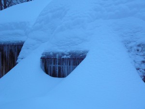 Snow covered Cabin